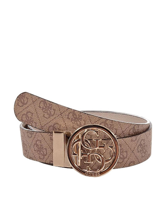 Guess Leather Women's Belt Beige