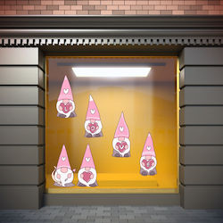 Schaufenster- und Wandsticker Valentinstag Die Liebes Zwerge 145x50cm