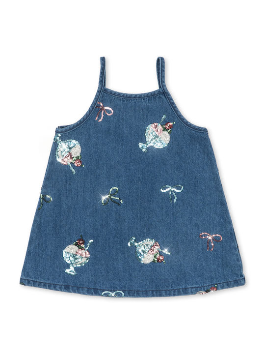 Kids Dress Sleeveless Denim Set with Top Gelato
