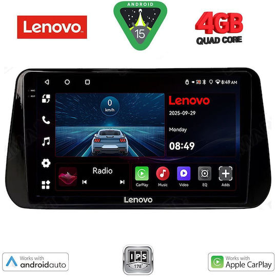 Lenovo Car Audio System for Hyundai iX45 / Santa Fe 2018-2023 (Bluetooth/USB/WiFi/GPS/Apple-Carplay/Android-Auto) with Touch Screen 10"