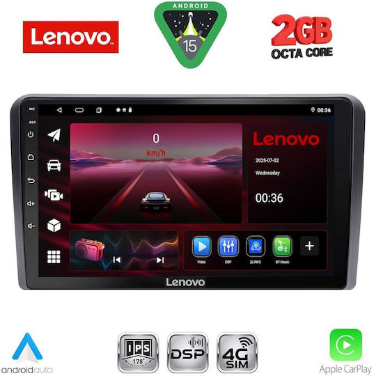 Lenovo Lenovo Auto-Audiosystem für Ford Transit Connect 2018 mit Touchscreen 10" Bluetooth USB WiFi GPS Apple CarPlay Android Auto