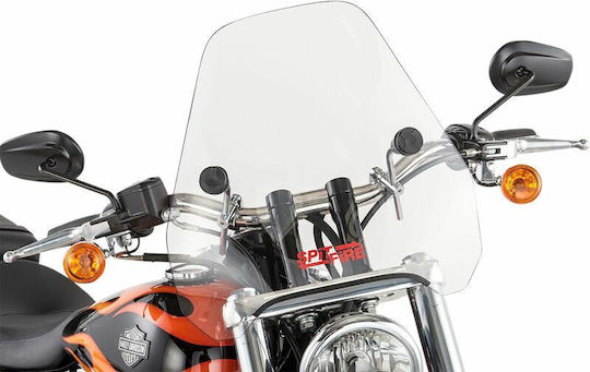 Slipstreamer Visor Spitfire S-06-chr-c Harley Davidson Xlh 883 88-03 En 650 Abs 15-23 Kawasaki Vn 800 95-06 900 06-16 Triumph Speedmaster 865 05-16 Transparent