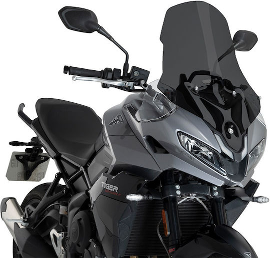 Dark Smoke Touring Windshield Compatible with Triumph Tiger Sport 800 25 22521f Puig