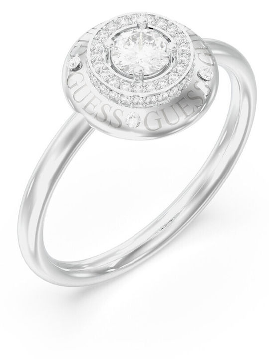 Guess Ring with Stones made of Steel