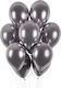 Komposition mit 50 Luftballons Latex Gray 33cm