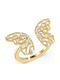 Guess Ring with Pearls made of Steel Gold Plated