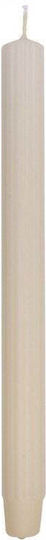 Microlink Ecru Candle Taper 4 Pieces