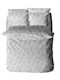 Sunshine Mint 152 Set Bed Sheets Double with Rubber Hugger 150x200+30cm 400 Gray 4 Pieces