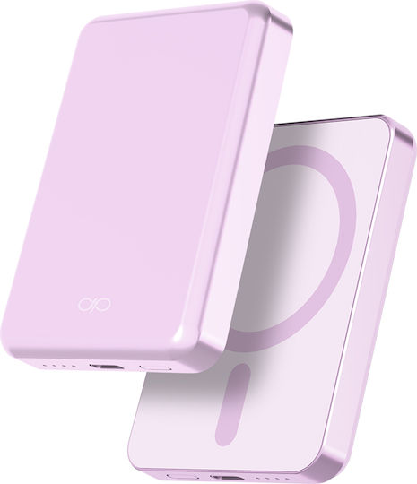 Force Power MagSafe Power Bank 5000mAh 15W mit USB-C Anschluss Rosa
