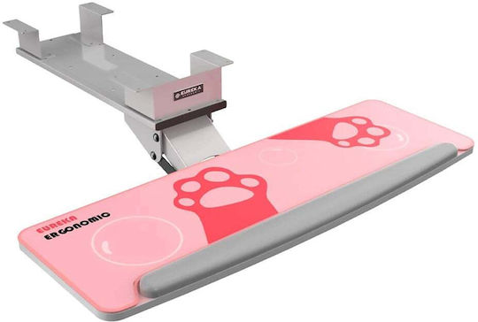 Eureka Ergonomic Βάση Γραφείου Πληκτρολογίου Ροζ ERK-AKB-02GY