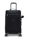 Kipling Medium Travel Suitcase Black Noir with 4 Wheels Height 60cm