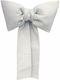 Fioygkos Stoff Dekoratives Element Schmucklampe Lurex 40x65cm 40x65cm Silber Grau