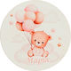 Christening Favor with Coaster Bear Balloons Ma...
