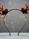 Christmas Red Reindeer Headband Pom Pom Ears 1epx3174