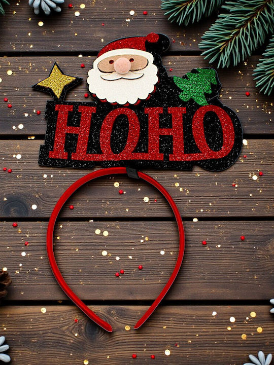 Christmas Red Santa Claus Ho Ho Headband 1epx3239