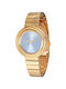 Pierre Cardin Damen Uhr mit Gold Metallarmband