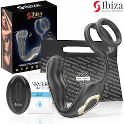 Ibiza Wiggle Fernbedienung Gesteuerter Rotierender Analspielzeug Perineale Vibration Penis Verstärkungsringe