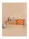Bücherregal Boden Beige