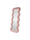 Hanah Home Asymmetric Floor Mirror with Pink Wooden Frame 170x65cm