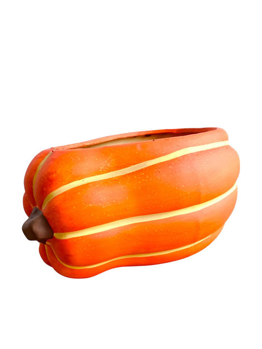 Clay Plant Pot Pumpkin H:18cm L:15cm W:18cm