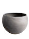 Plant Pot Ball Clay Gray H 18cm W 22.8cm L 18.5cm