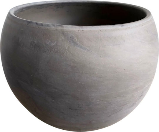 Κασπώ Μπάλα Πήλινο Γκρί Υ 9,5εκ Π 12 Εκ Δ 9,5 Milvaflowers