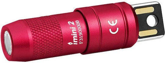 Olight Rechargeable Flashlight LED with Maximum Brightness 50lm Red