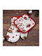 Set Christmas Oven Mitts Multicolored 2pcs