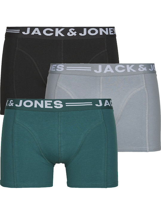 Jack & Jones Ανδρικά Μποξεράκια Πολύχρωμα 3Pack