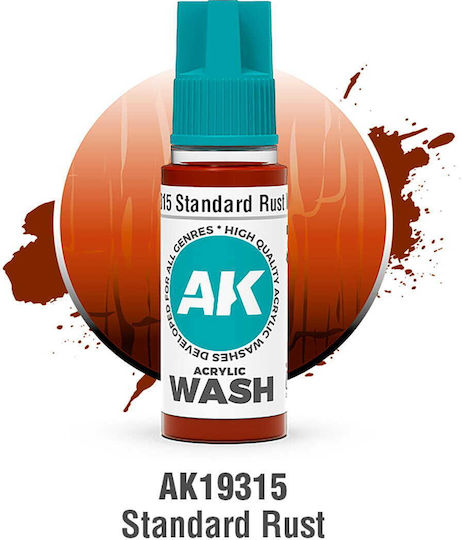 AK Interactive Culoare Modelism Standard Rust Wash 18ml