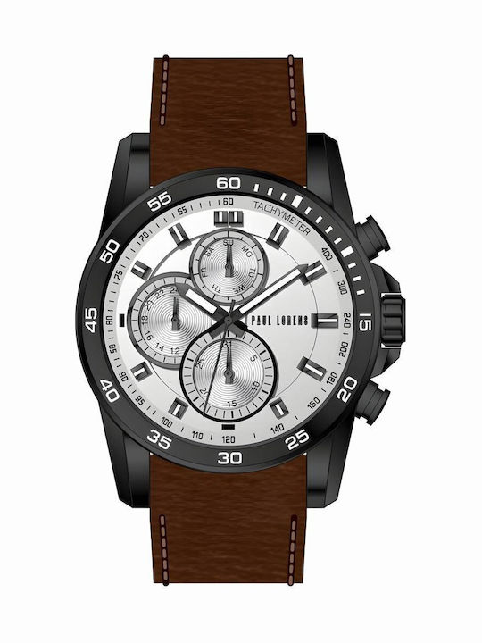 Paul Lorens Мъжки Часовник 47mm На Батерия с Ка...