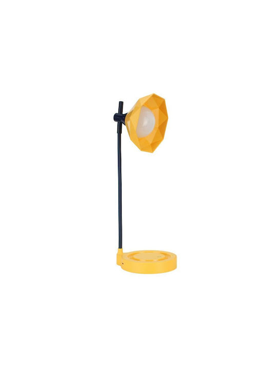 Tabletop LED Office Lamp with Flexible Arm in Yellow Color