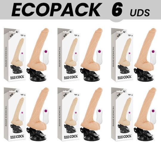 Dream Love Realistic Vibrator with Remote Control Flesh