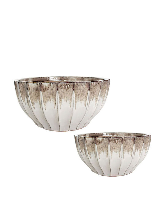 Marhome Vaze Pentru Plante Ceramică Bej 2 Buc 06-99067 Module2