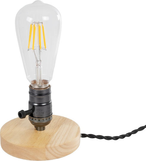GloboStar Nox Dekorative Lampe mit Fassung für E27 Lampe Beige