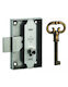 Furniture Lock 50 mm Silver 1 Key Thirard 00100352