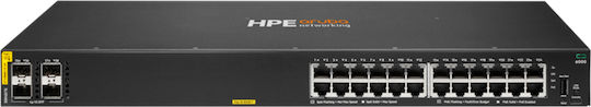 HP Aruba 6000 CL4 4F 370W Managed L2 Switch with 24 Gigabit (1Gbps) Ethernet Ports