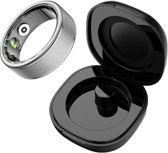 Colmi R03 Smart Ring 21.4mm Αδιάβροχο με Παλμογράφο Ασημί