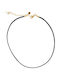 Theodora's Jewellery Choker από Επιχρυσωμένο Ατσάλι Μαύρο