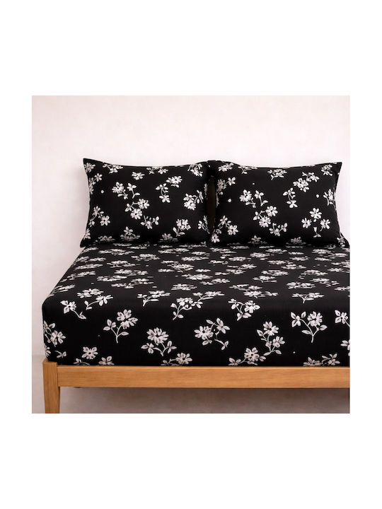 My Home Luxury Blanca Pillowcase Set Black 50x7...