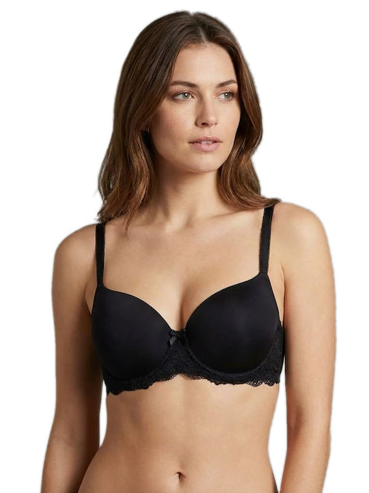 Balconette Satin Σουτιέν mit leichter Polsterung