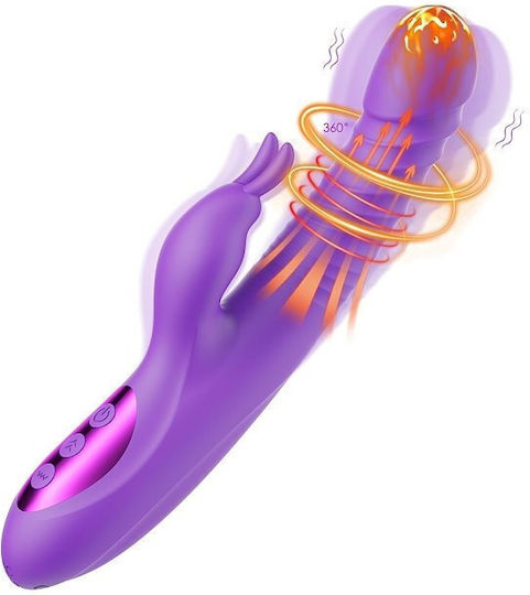 SMD Liberator Premium Multifunction Rabbit 360° Vibrator Vibrator Iepurele 24.5cm Violet