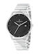Pierre Cardin Herrenuhr 43mm Batterie mit Silber Metallarmband