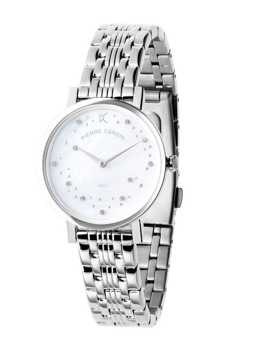 Pierre Cardin Women's Watch with Silver Metal Bracelet