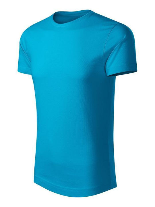 Malfini Ανδρικό Διαφημιστικό T-shirt Κοντομάνικο Turquoise