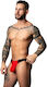 Hot Mesh Bong Thong Ανδρικό Micro Mesh String Εσώρουχο Uplift Pouch L Xl Μαύρο Κόκκινο