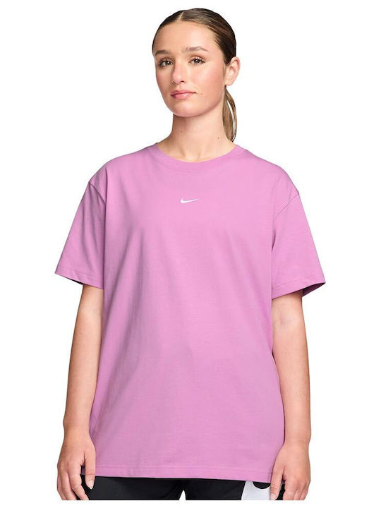 Nike Sportswear Women's Oversized Lilac T-shirt