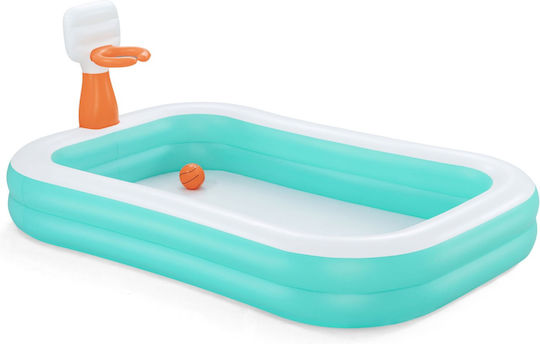 Bestway Piscină Pentru Copii Gonflabilă 636lt 251x168x102cm Turcoaz