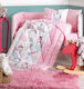 Cotton Box Baby Crib Bedding Set 6pcs Pink