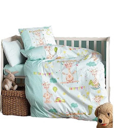 Cotton Box Σετ Κούνιας Green 6τμχ